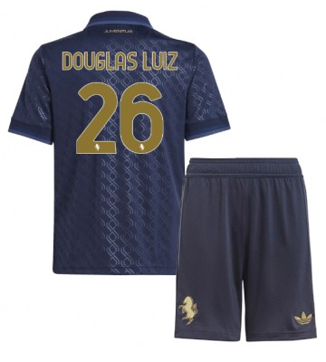 Juventus Douglas Luiz #26 Tercera Equipación Niños 2024-25 Manga Corta (+ Pantalones cortos)